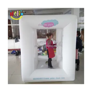 Promotion Advertising Cube Inflatable Cash Machine Grab Money Booth For Sale