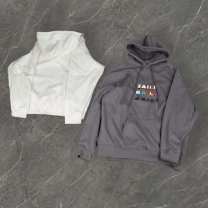 Sudaderas con capucha personalizadas de fabricante, sudaderas con capucha de gran tamaño de color sólido para hombre, Jersey de algodón de lana pesado de alta calidad - Product Image 3