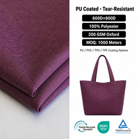100% polyester pour produits d'extérieur et bagages, tente, sac à dos, PU, PVC, TPU