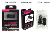 Récepteur audio sans fil double usage personnalisé en plastique pour voiture, avec microphone de charge 3,5 mm, module récepteur audio 350