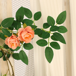 Planta Artificial de Camelia Rosa Simulada, Plástico, Decoración para Interiores, Bodas y Hogar - Product Image 3