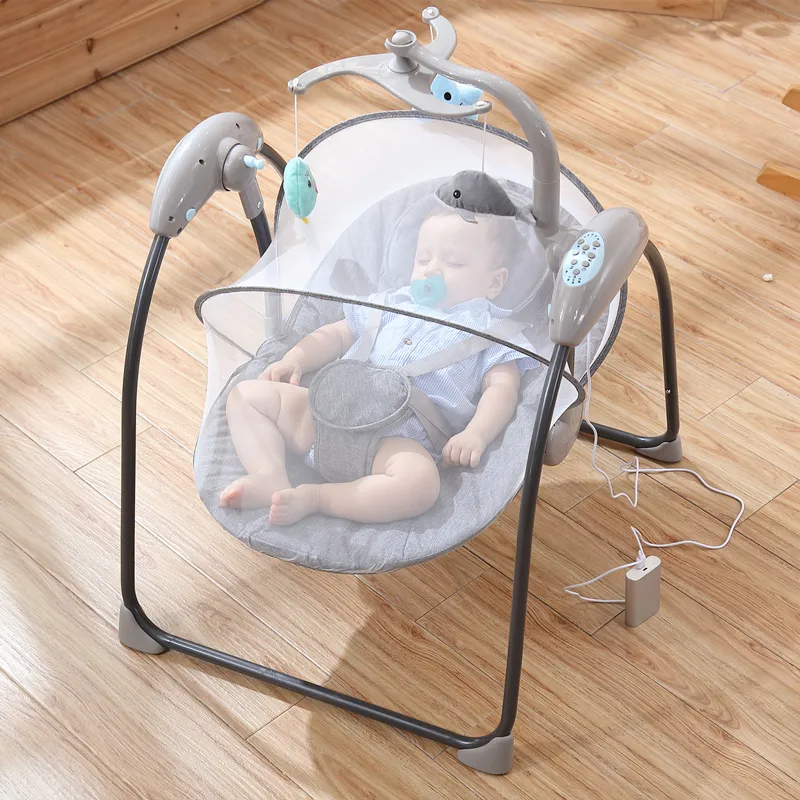 WESHIONS 2021 neue fernbedienung baby elektrische prahler mit blue tooth /usb automatische infant sitz baby schaukel vibrierende rocker