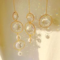 Verre arc-en-ciel fabricant attrape-soleil boule de cristal prisme fenêtre suspendu extérieur accessoires pour la maison