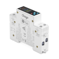 Interrupteur intelligent WiFi TUYA certifié CE 1-50A 220V Protection contre les surcharges et les courts-circuits Compteur d'électricité sans fil Miniature