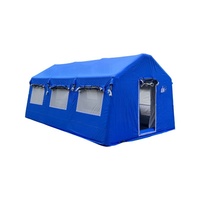 Tente de secours gonflable portable, isolation thermique, grand espace, abri médical de terrain, logo personnalisé