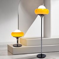 Lampe de chevet en forme de champignon, lampe de sol vintage en verre pour salon, style vintage pour fille