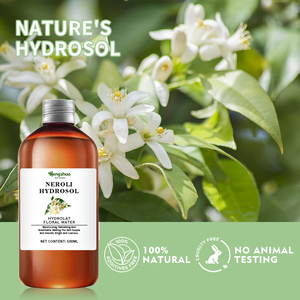 Hydrolat de néroli naturel, <span class=keywords><strong>eau</strong></span> de fleur d'oranger - Tonique facial rafraîchissant pour apaiser la peau - Product Image 2