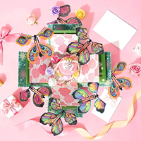 Nouvelle arrivée, boîte cadeau surprise, boîte à explosion créative avec papillon volant, boîte cadeau amusante pour la Saint-Valentin, les anniversaires et les fêtes