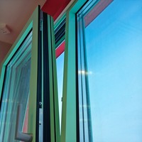 Fenêtres en aluminium à rupture de pont thermique à bas prix, persiennes en aluminium 6060 T66, stores en aluminium à vendre