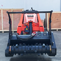 Derette V1000 25PS Kubota Diesel Mini-Kompaktlader mit Ketten und Anbaugeräten für Kleine Baustellen