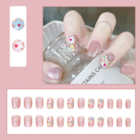 Vente en gros usine de faux ongles à presser de haute qualité, couvrance totale, 24 pièces, styles variés, en boîte, designs personnalisés pris en charge