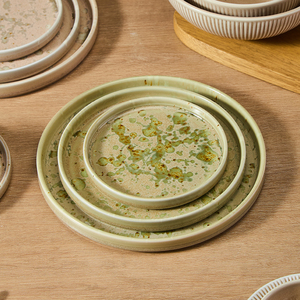 Mini-assiettes à dessert ST avec glaçage craquelé, petites assiettes pour gâteaux, biscuits, fromage, glace, <span class=keywords><strong>café</strong></span> ou thé de l'après-midi, Platillo De Postre - Product Image 5
