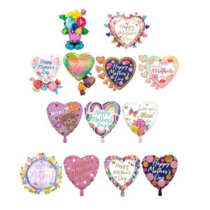 Globo de Aluminio en Forma de Corazón de 24 Pulgadas para <span class=keywords><strong>el</strong></span> Día de la Madre, Decoración para Fiestas, Feliz Día de la Madre, Listo para Inflar con <span class=keywords><strong>Helio</strong></span> - Product Image 2