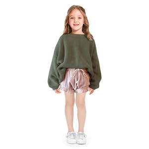Suéter Holgado de Punto para Niñas, Estilo Informal, Cómodo, para Otoño - Product Image 3