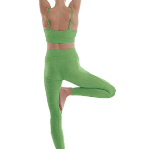 I-SUPEREGO TISSU germanium alliage fil spandex femmes taille haute ceinture élastique Fitness Slim pantalon sans couture Yoga Leggings - Product Image 6