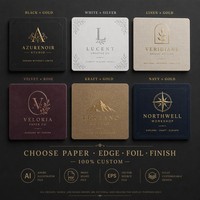 Carte de visite de luxe personnalisée Sunto en papier épais avec bord doré |   Coton 600 g/m² + Feuille d'or + Bordure dorée véritable DTC Founders Corporate
