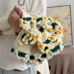 Manta de Ramo de Girasoles de Poliéster Hecha a Mano, Lista para Usar, Estilo Moderno, Decoración Navideña para el Hogar y Regalos Festivos - Product Image 3