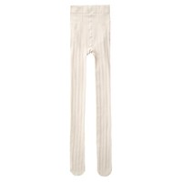 Medias de Rejilla Blancas con Rayas Verticales para Mujer, Estilo Lolita, Texturizadas, de Alta Elasticidad, Dulces Medias de Invierno