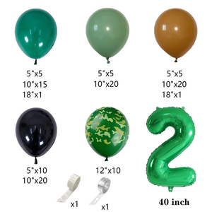 <span class=keywords><strong>Army</strong></span> <span class=keywords><strong>Birthday</strong></span> Party Dekorationen liefert Military Camo Party Camouflage Netting Ballon Arch Garland Kit - Product Image 2