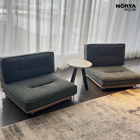 Canapé modulaire NORYA en tissu avec base en bois massif pour ensemble de canapés, meubles de salon
