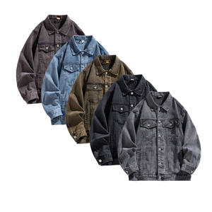 2025 fabricante personalizado de alta calidad de los hombres de mezclilla Hip Hop chaqueta de trabajo Vintage multicolor para la primavera otoño para la motocicleta - Product Image 3