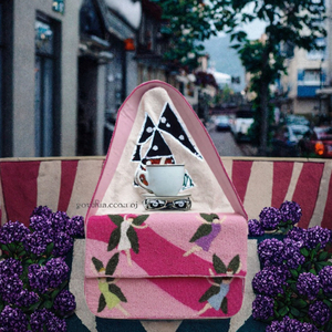 Sac bandoulière en toile pour femme, personnalisé OEM, nouvelle mode, géométrique, souple, avec fermeture auto-agrippante, doublure en coton et chaînes - Product Image 3