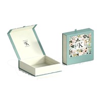 Boîte de parfum florale de luxe avec logo personnalisé pour un seul flacon, ensemble de soins de la peau et emballage cadeau pour palette de maquillage, vente en gros