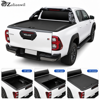 Couverture de benne rigide rétractable en aluminium Zolionwil pour Toyota Hilux Revo Vigo Tundra Tacoma 2012 2016 2023 2025