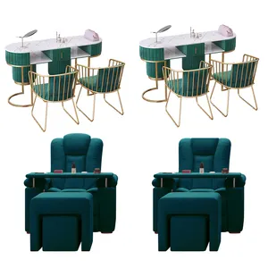 Conjunto de muebles para salón de manicura, mesa de manicura, silla, muebles