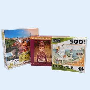 Livraison directe de 1000 pièces de puzzle, machine à puzzles personnalisée, jeux de puzzles avec boîte couleur - Product Image 2