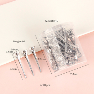 SHANGZHIYI - Pinzas para el Cabello con Forma de Clip <span class=keywords><strong>Ondulado</strong></span>, de Aluminio Duradero, Color Plateado Premium, Personalizadas, con Impresión Láser, para Moños, Salón de Belleza - Product Image 4