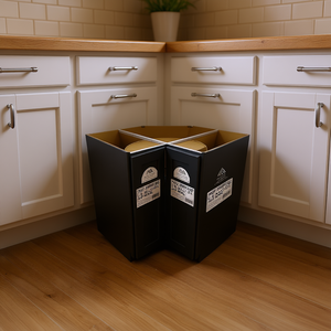 Alliance Building Materials - Gabinete de Esquina Giratorio Lazy Susan LS33-LS36, Estilo Shaker de Madera, Base Giratoria, Gabinete de Almacenamiento para Cocina - Product Image 2