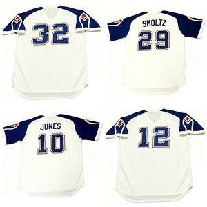 Maillots de baseball rétro cousus RALPH GARR HANK AARON PHIL NIEKRO EARL WILLIAMS CHIPPER JONES pour adultes et juniors, tailles S-5XL (1970-1974) - Product Image 1