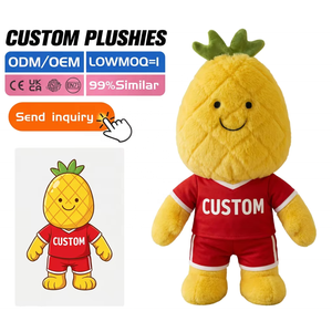 Juguetes de Peluche Bordados Personalizados, Muñeco de Gato Rosa Sonriente, Convierte tu Dibujo Divertido de Gato en una Mascota de Peluche Real, Perfecto - Product Image 4