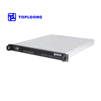 Châssis de serveur 1U Top1U550, profondeur 550 mm, pour cartes mères 12x10,5 pouces ou moins, 4 disques durs mécaniques 3,5 pouces, alimentation 1U