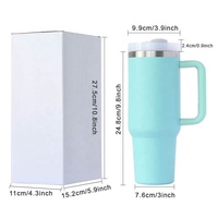 Vaso Térmico de Acero Inoxidable de 30oz 40oz 1000ml al por Mayor, Económico, con Asa y Pajita, Antiderrames y Libre de BPA