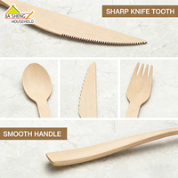 Vaisselle jetable en gros : cuillères, couteaux, fourchettes, baguettes en bois biodégradables pour le camping, personnalisation OEM