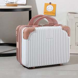 Valise pour femme, petite valise de cabine, logo personnalisé, mini valise de maquillage de 14 pouces, boîte cadeau, boîte d'emballage - Product Image 3