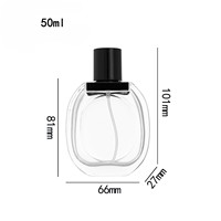 Flacon pulvérisateur de parfum en verre mat rechargeable personnalisé 50 ml avec pompe, impression sérigraphique, logo personnalisé, boîte diffuseur à roseaux pour mascara