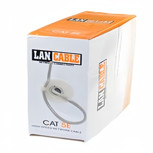 Caja de <span class=keywords><strong>cable</strong></span> de red Ethernet de cobre para uso en interiores CAT5e <span class=keywords><strong>UTP</strong></span> 305m gris para CCTV, teléfonos VOIP - Product Image 6