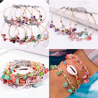 Kit de fabrication de bracelet à breloques en cristal naturel DIY, fournitures de fabrication de bijoux, kit de jouets pour filles