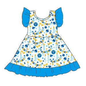 Robes pour petites filles, manches bouffantes, décontractées, pour fête d'anniversaire, <span class=keywords><strong>robe</strong></span> d'été pour tout-petits, <span class=keywords><strong>robe</strong></span> tourbillonnante, 0-6 ans - Product Image 2