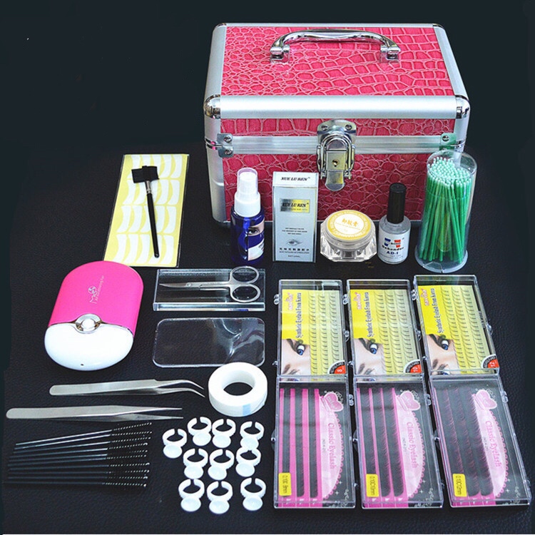 Custom practice diy lash extension kit eye lash starter kit eyelash tools private label extension eyelash kit makeup everday