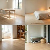 Parquet contrecollé en chêne huilé UV blanc à rainures et languettes de 240 mm de large pour salon, extérieur et parc – Vente directe usine