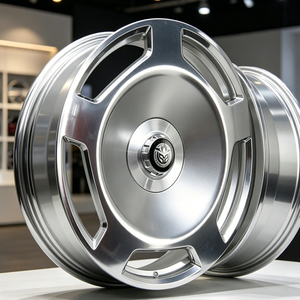 ล้อแม็กซ์โมโนบล็อกฟอร์จ 6061-T6 ขนาด 20x9 6x135 สีเงินโครมขอบลึก สำหรับอัพเกรดรถออฟโรด ฟอร์ด เรนเจอร์ ไวล์ดแทรค ปิ๊กอัพ - Product Image 2