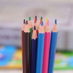 Ensemble de crayons promotionnels de qualité supérieure, 12 couleurs, avec taille-crayon, pour l'école et le bureau, crayons en bois naturel - Product Image 3