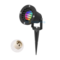 Boîtier de luminaire extérieur ip65 réglable gu10 jardin pelouse pic