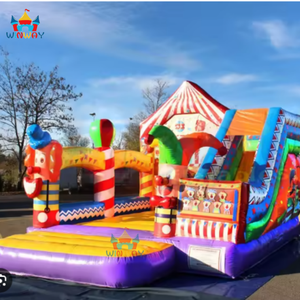 Nuevo Brincolín Inflable Comercial con Temática de Circo de Payasos 2025, Material de PVC, Tamaño 5x4m, Fácil de Instalar, para 5-7 Personas, Alquiler para Fiestas - Product Image 3
