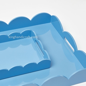 Plateau de service sur mesure de forme unique |   Plateau décoratif pour table, pour dîner, fête, décoration de mariage - Product Image 2