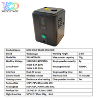 WEDOSATGE EU STOCK 350W Feux d'artifice à étincelles froides sans fil DMX512 avec télécommande pour DJ et effets spéciaux de mariage